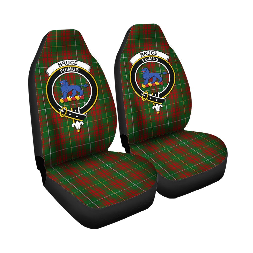 Bruce Hunting Tartan Car Seat Cover with Family Crest - Tartanvibesclothing