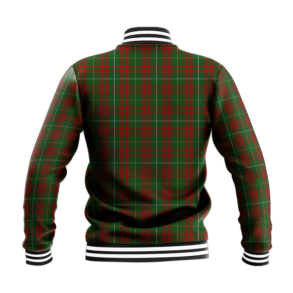 Bruce Hunting Tartan Baseball Jacket with Family Crest - Tartan Vibes Clothing