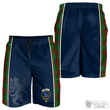 Bruce Hunting Tartan Men's Shorts with Family Crest and Lion Rampant Vibes Sport Style