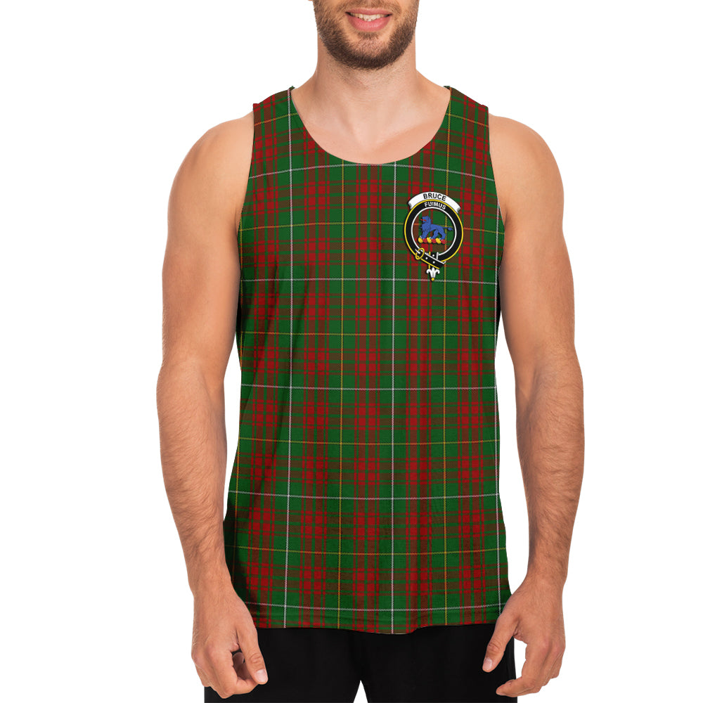 Bruce Hunting Tartan Mens Tank Top with Family Crest - Tartanvibesclothing