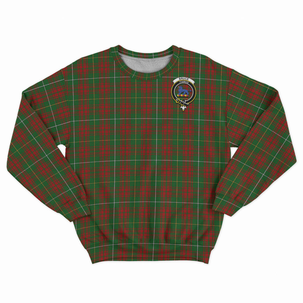 Bruce Hunting Tartan Sweatshirt with Family Crest - Tartan Vibes Clothing