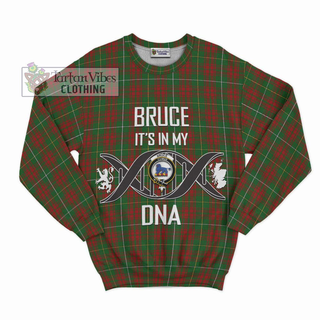 Bruce Hunting Tartan Sweatshirt with Family Crest DNA In Me Style - Tartanvibesclothing Shop