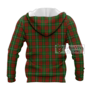 Bruce Hunting Tartan Knitted Hoodie with Family Crest DNA In Me Style