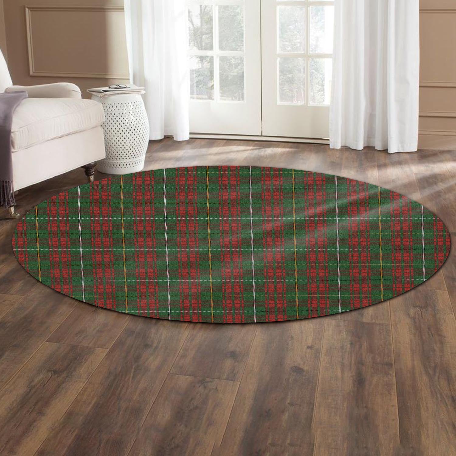 Bruce Hunting Tartan Round Rug - Tartanvibesclothing