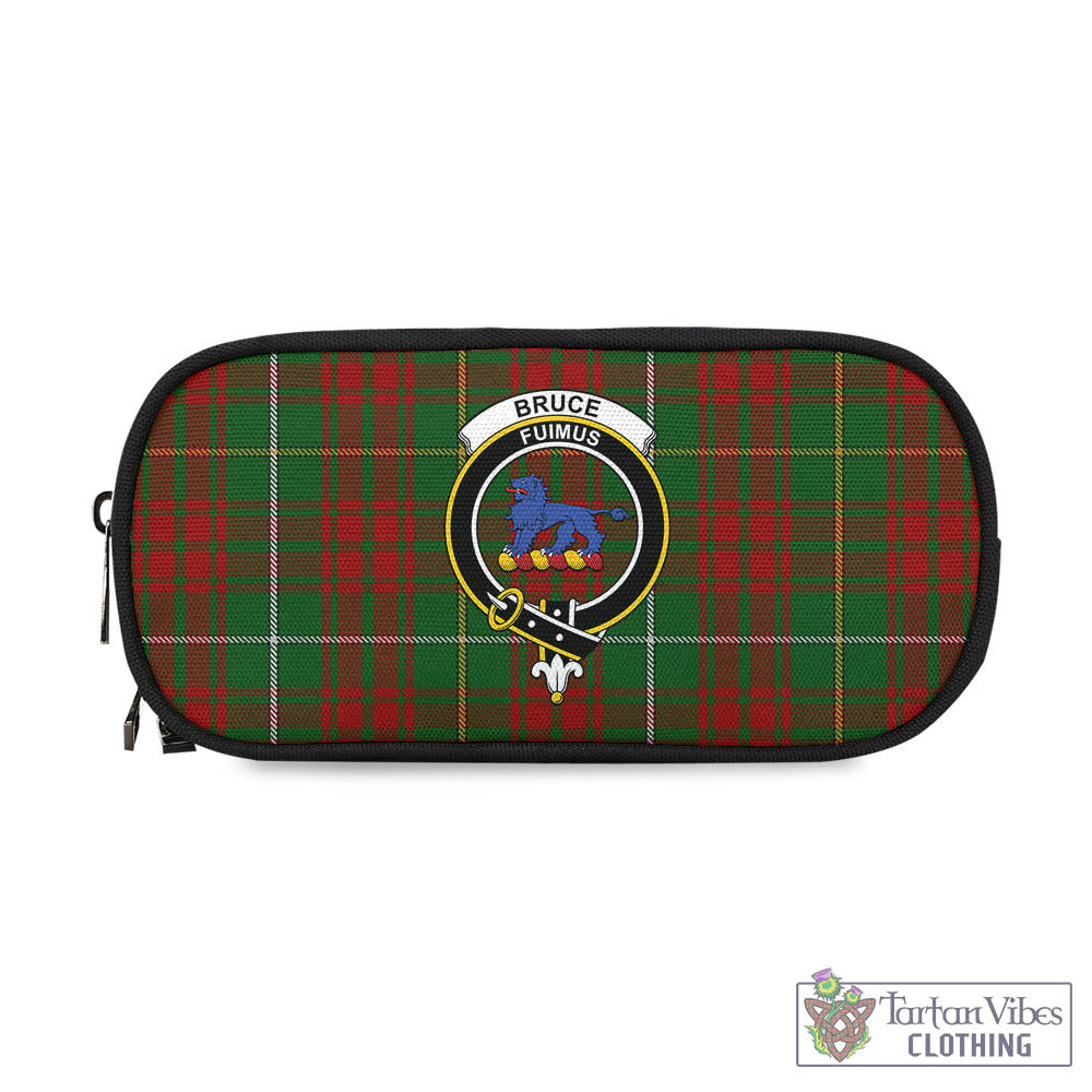 Tartan Vibes Clothing Bruce Hunting Tartan Pen and Pencil Case with Family Crest