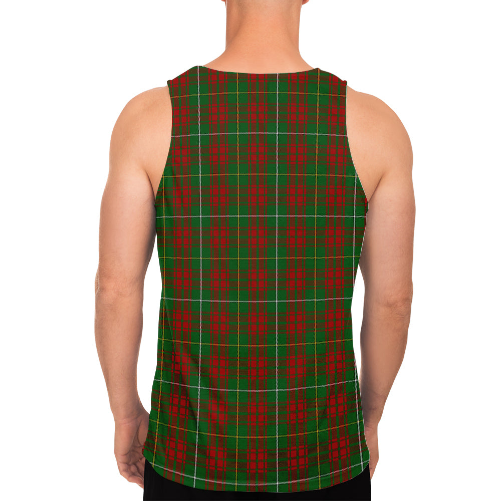 Bruce Hunting Tartan Mens Tank Top with Family Crest - Tartanvibesclothing