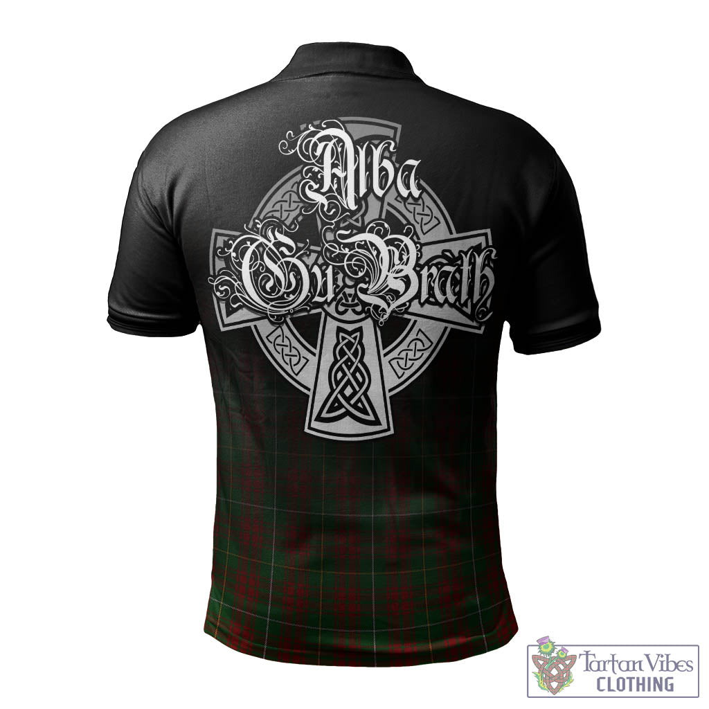 Tartan Vibes Clothing Bruce Hunting Tartan Polo Shirt Featuring Alba Gu Brath Family Crest Celtic Inspired