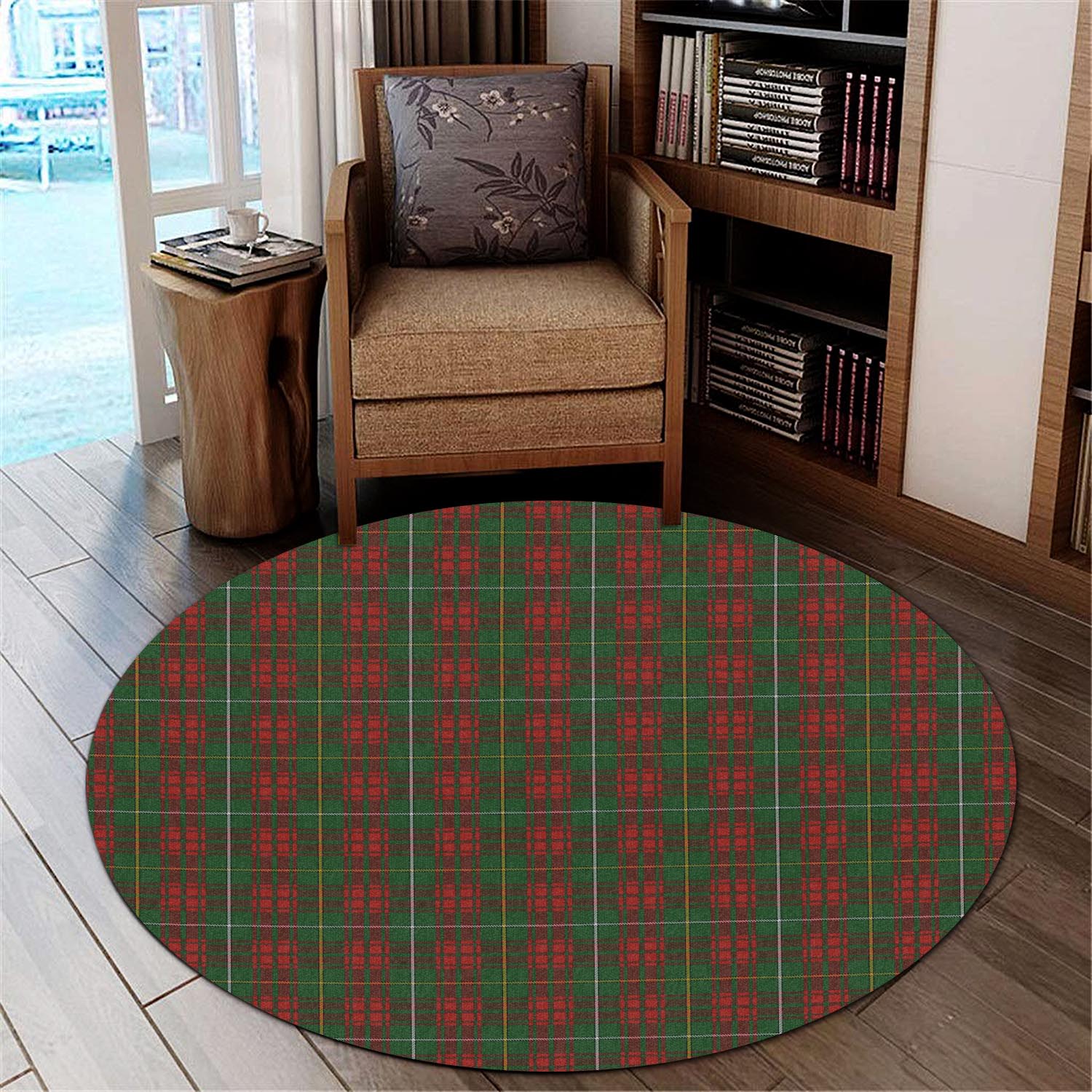 Bruce Hunting Tartan Round Rug - Tartanvibesclothing