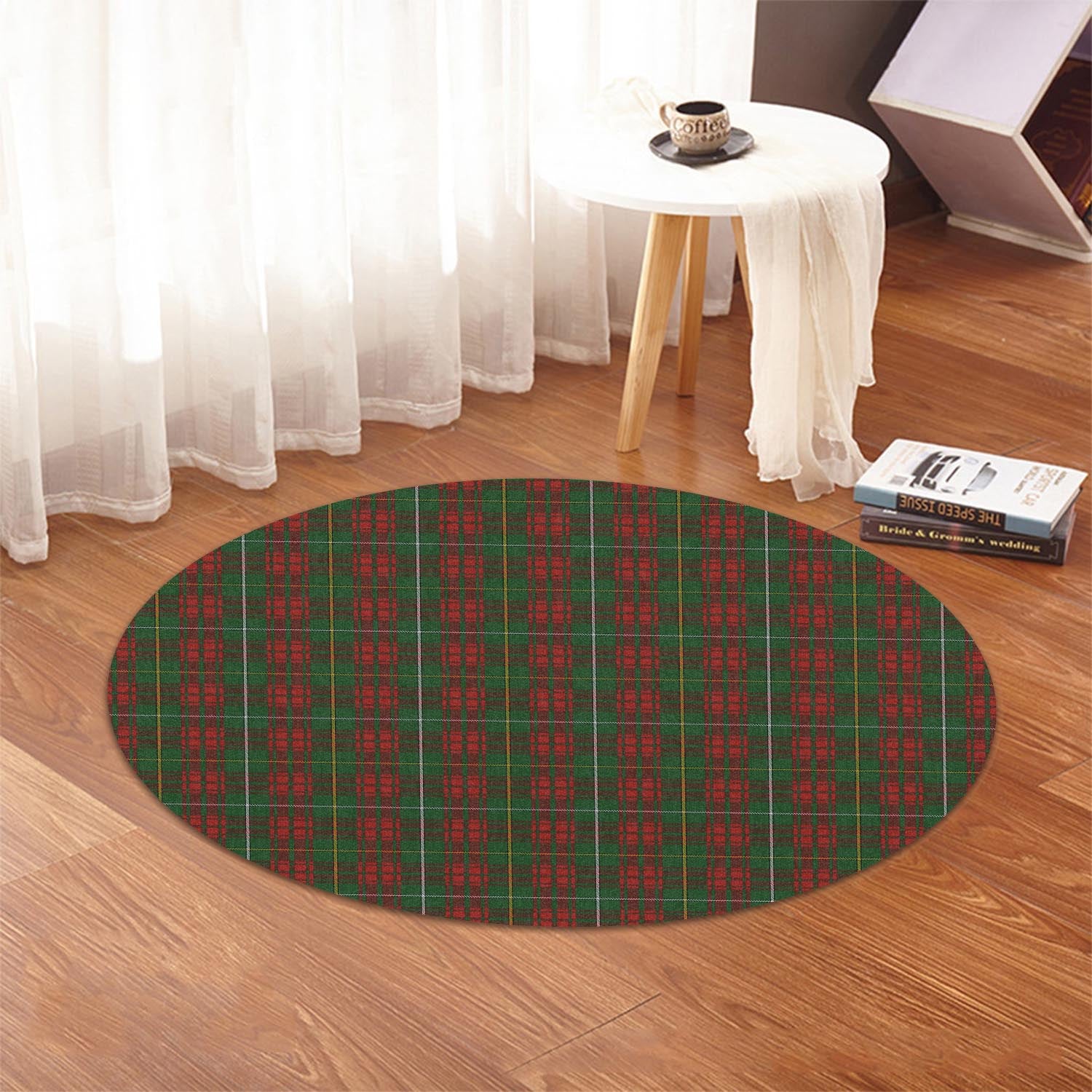 Bruce Hunting Tartan Round Rug - Tartanvibesclothing