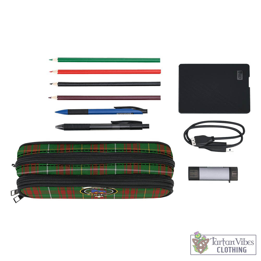 Tartan Vibes Clothing Bruce Hunting Tartan Pen and Pencil Case with Family Crest