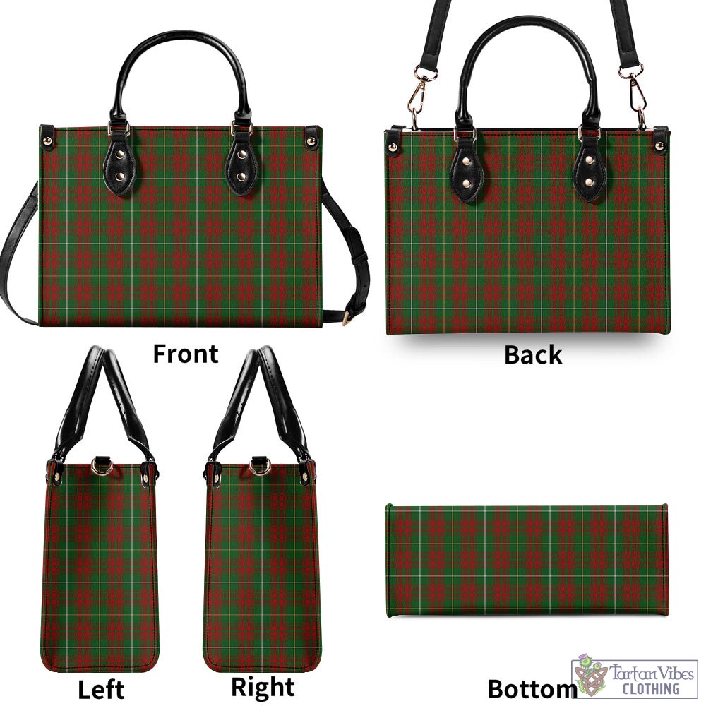 Tartan Vibes Clothing Bruce Hunting Tartan Luxury Leather Handbags