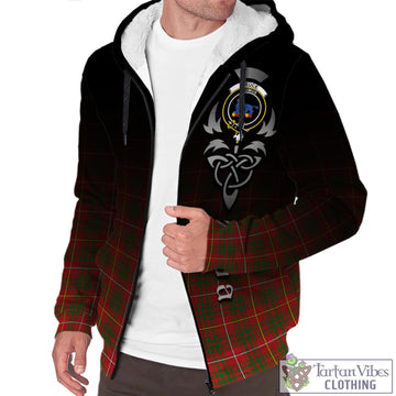 Bruce Modern Tartan Sherpa Hoodie Featuring Alba Gu Brath Family Crest Celtic Inspired