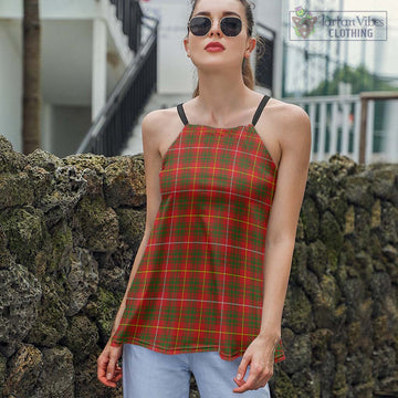 Bruce Modern Tartan Loose Halter Neck Camisole