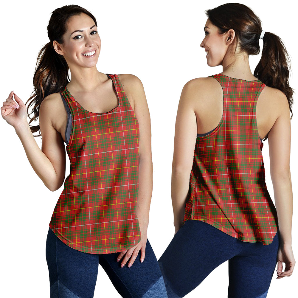 Bruce Modern Tartan Women Racerback Tanks - Tartanvibesclothing