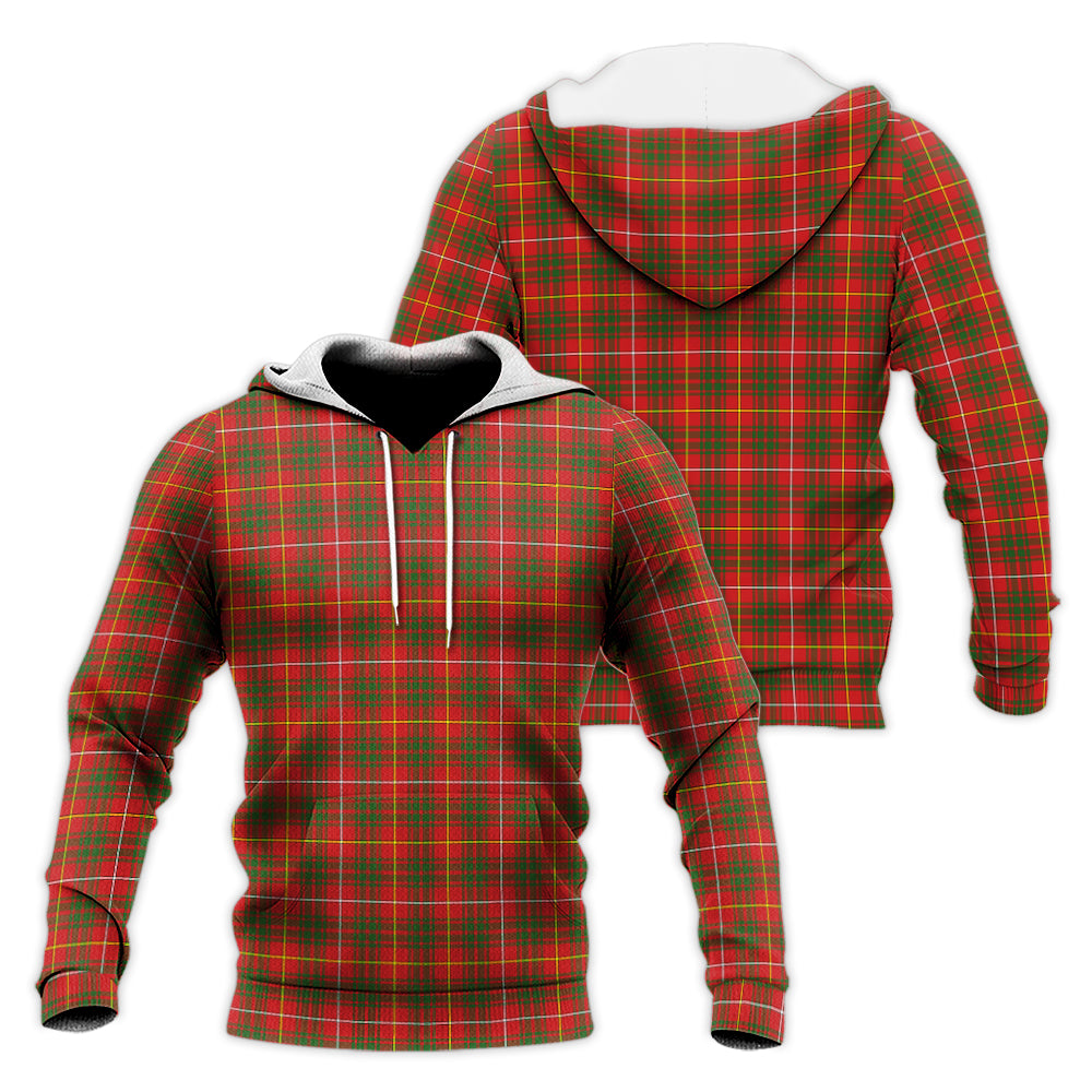 Bruce Modern Tartan Knitted Hoodie Unisex Knitted Hoodie - Tartanvibesclothing