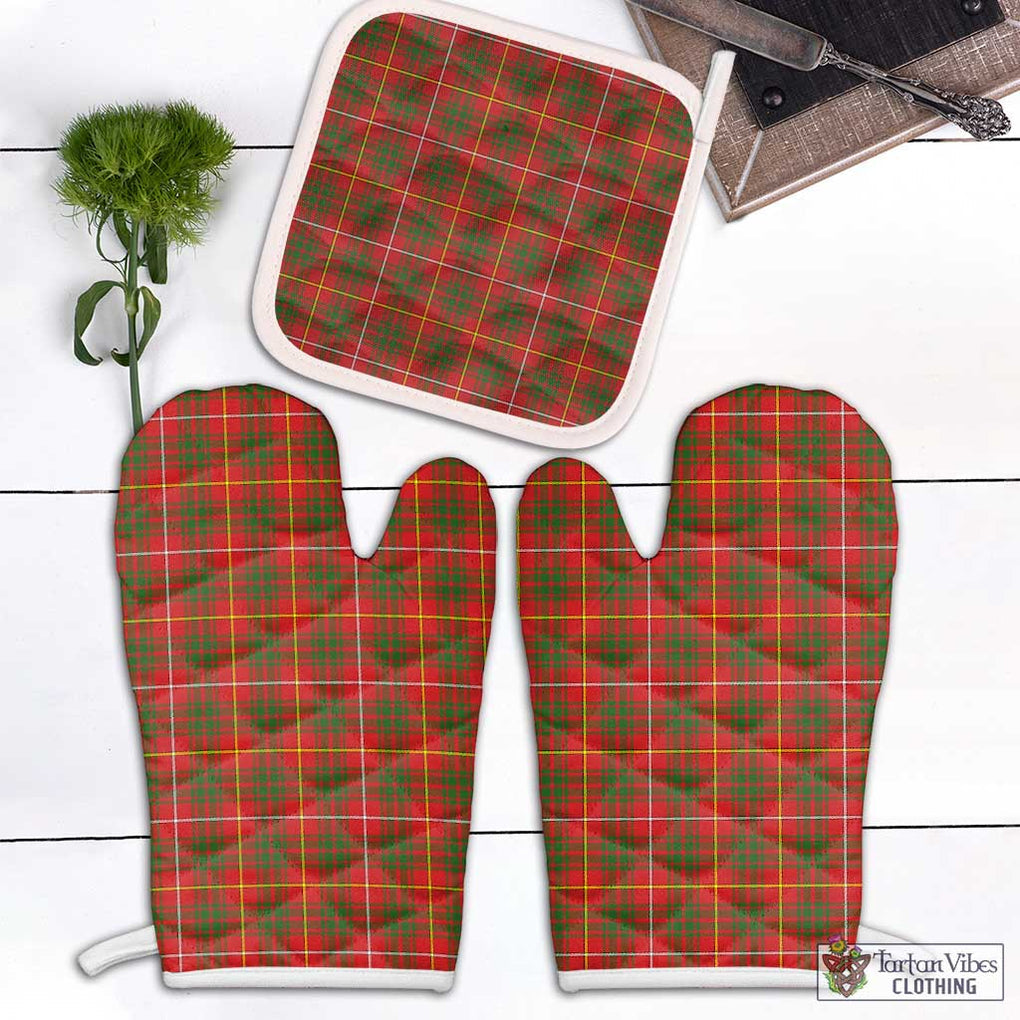 Bruce Modern Tartan Combo Oven Mitt & Pot-Holder Combo 1 Oven Mitt & 1 Pot-Holder White - Tartan Vibes Clothing