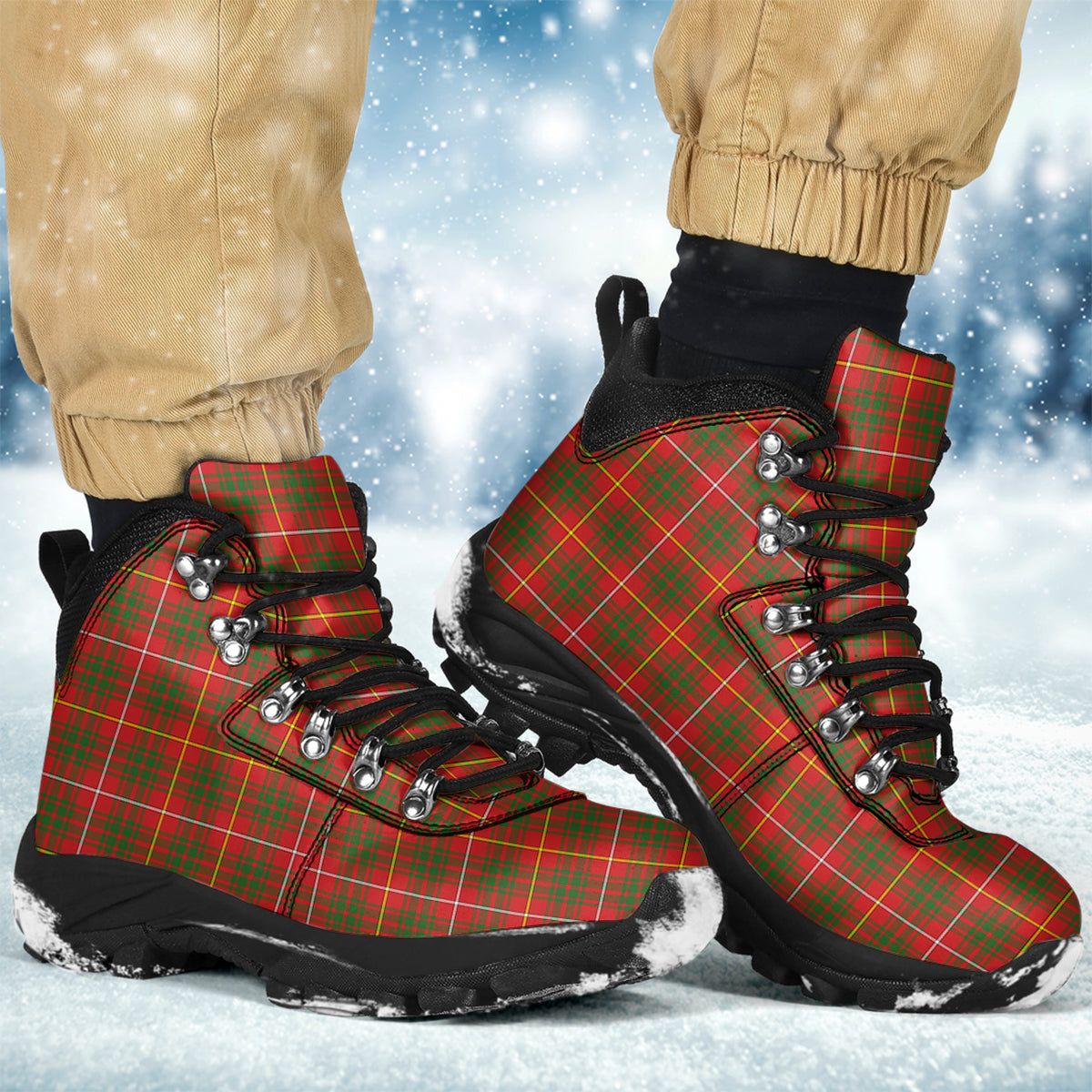 Bruce Modern Tartan Alpine Boots - Tartanvibesclothing