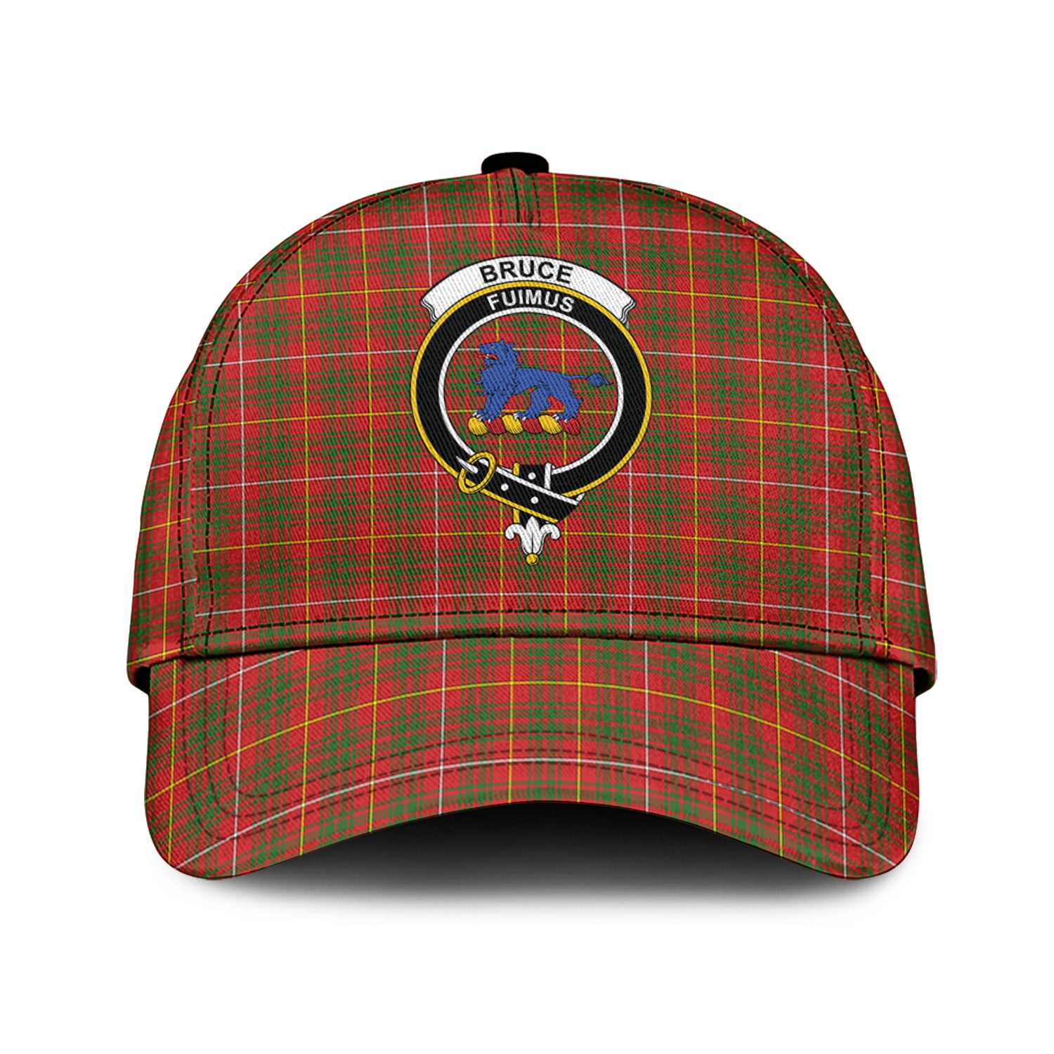 Bruce Modern Tartan Classic Cap with Family Crest Classic Cap Universal Fit - Tartan Vibes Clothing