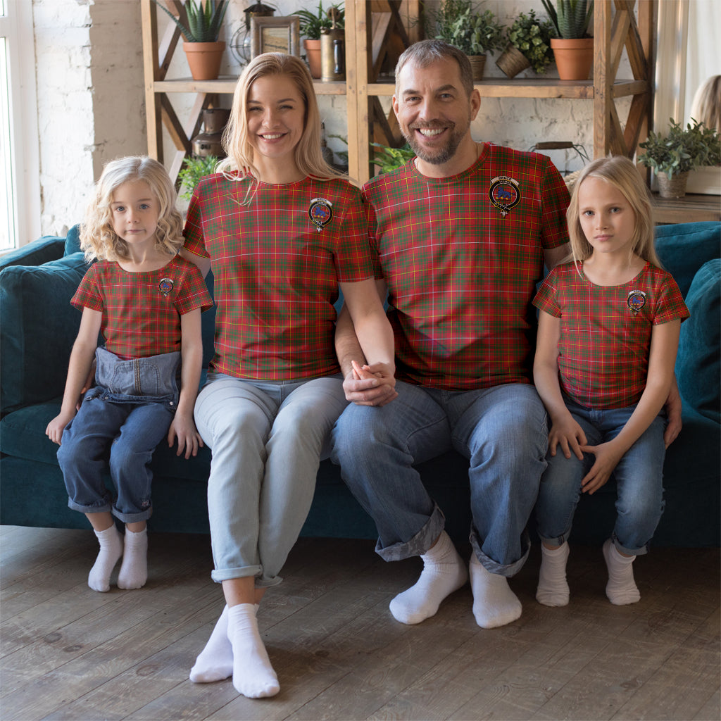 Bruce Modern Tartan T-Shirt with Family Crest Kid's Shirt - Tartan Vibes Clothing