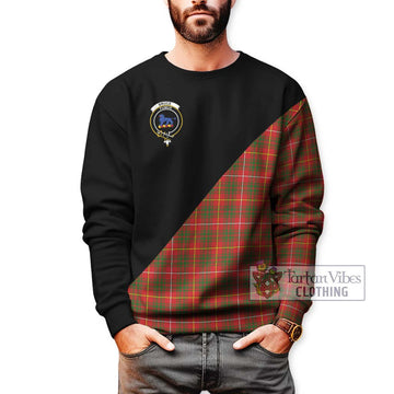 Bruce Modern Tartan Sweatshirt with Family Crest and Military Logo Style