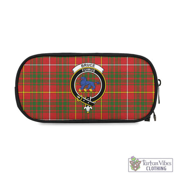 Bruce Modern Tartan Pen and Pencil Case with Family Crest