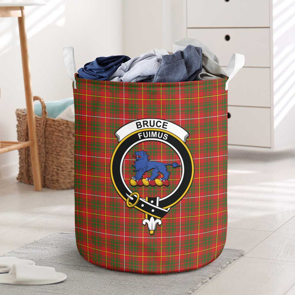 Bruce Modern Tartan Laundry Basket with Family Crest One Size - Tartanvibesclothing Shop