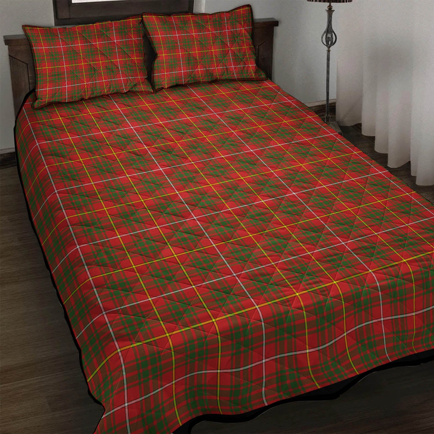 Bruce Modern Tartan Quilt Bed Set - Tartan Vibes Clothing