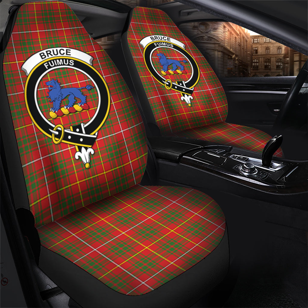 Bruce Modern Tartan Car Seat Cover with Family Crest - Tartanvibesclothing