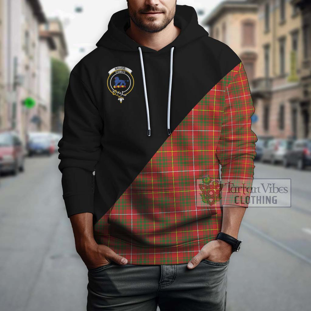 Bruce Modern Tartan Hoodie with Family Crest and Military Logo Style - Tartanvibesclothing Shop