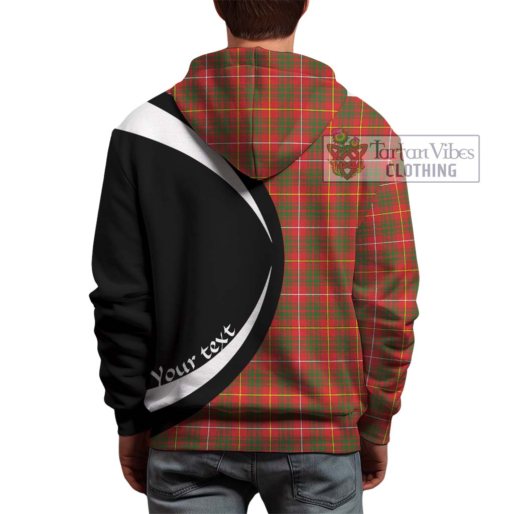 Tartan Vibes Clothing Bruce Modern Tartan Hoodie with Family Crest Circle Style