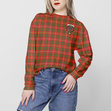 Bruce Modern Tartan Sweatshirt with Family Crest