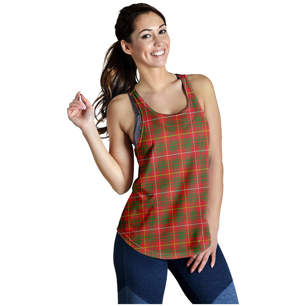 Bruce Modern Tartan Women Racerback Tanks - Tartanvibesclothing