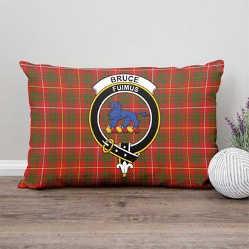 Bruce Modern Tartan Pillow Cover with Family Crest