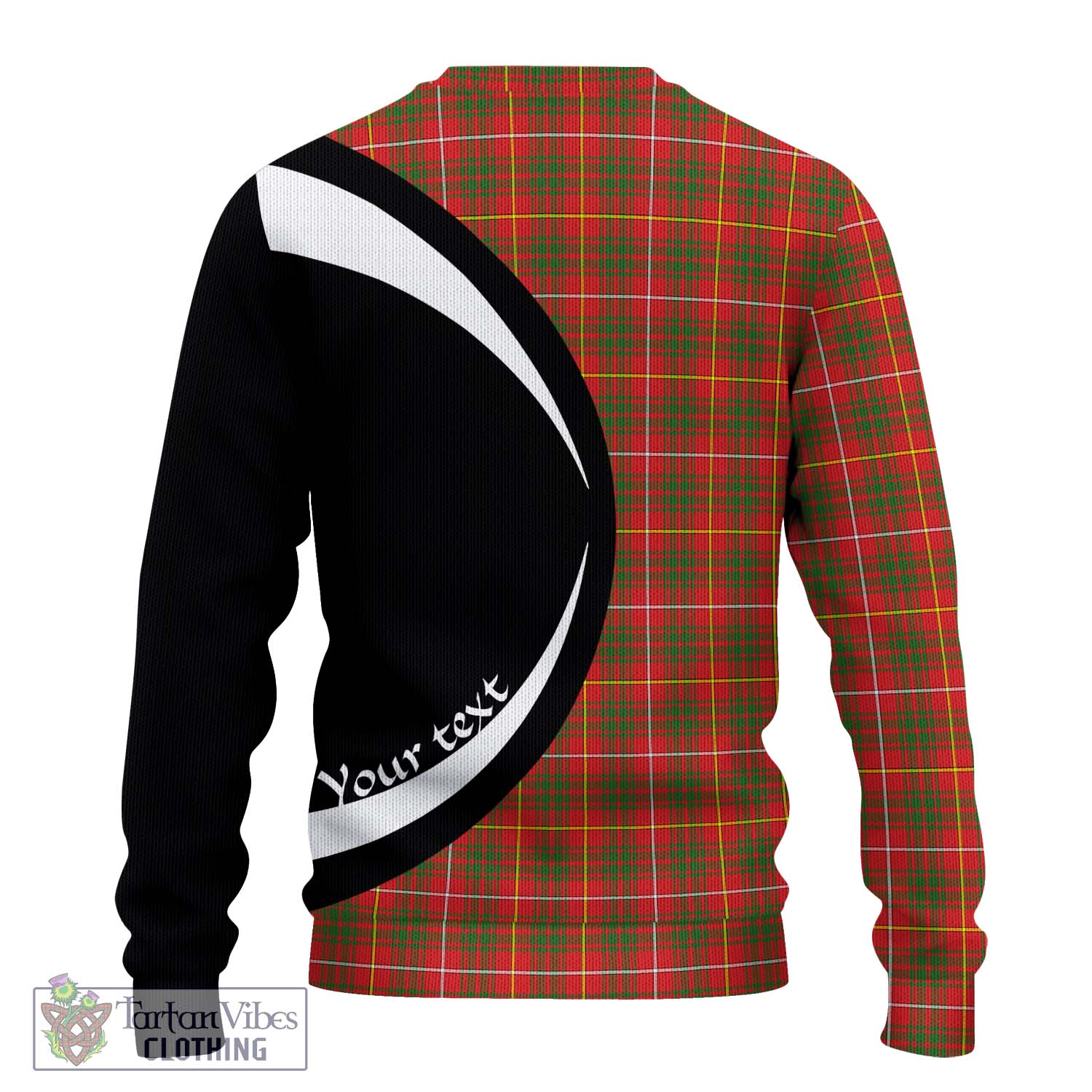 Bruce Modern Tartan Ugly Sweater with Family Crest Circle Style - Tartan Vibes Clothing