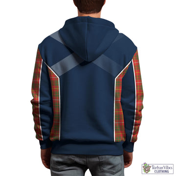 Bruce Modern Tartan Hoodie with Family Crest and Lion Rampant Vibes Sport Style