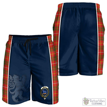 Bruce Modern Tartan Men's Shorts with Family Crest and Lion Rampant Vibes Sport Style