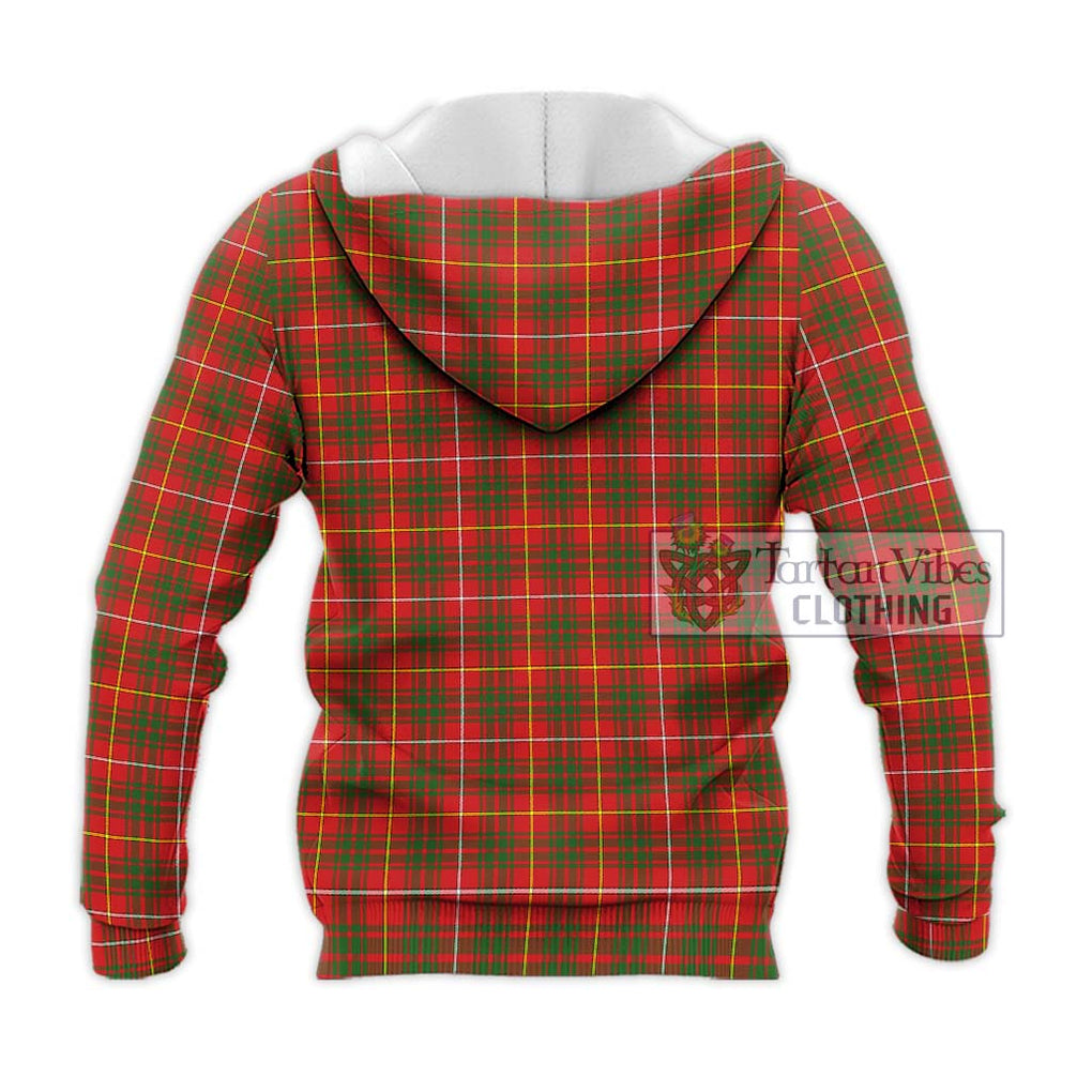 Bruce Modern Tartan Knitted Hoodie with Family Crest DNA In Me Style - Tartanvibesclothing Shop