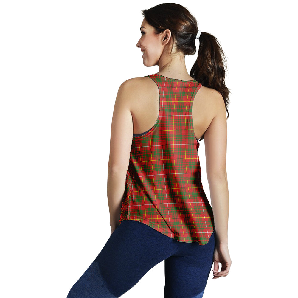 Bruce Modern Tartan Women Racerback Tanks - Tartanvibesclothing