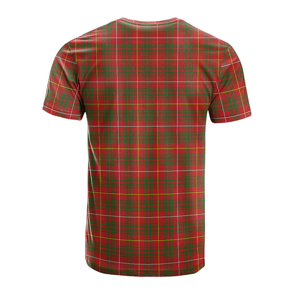 Bruce Modern Tartan T-Shirt with Family Crest - Tartan Vibes Clothing