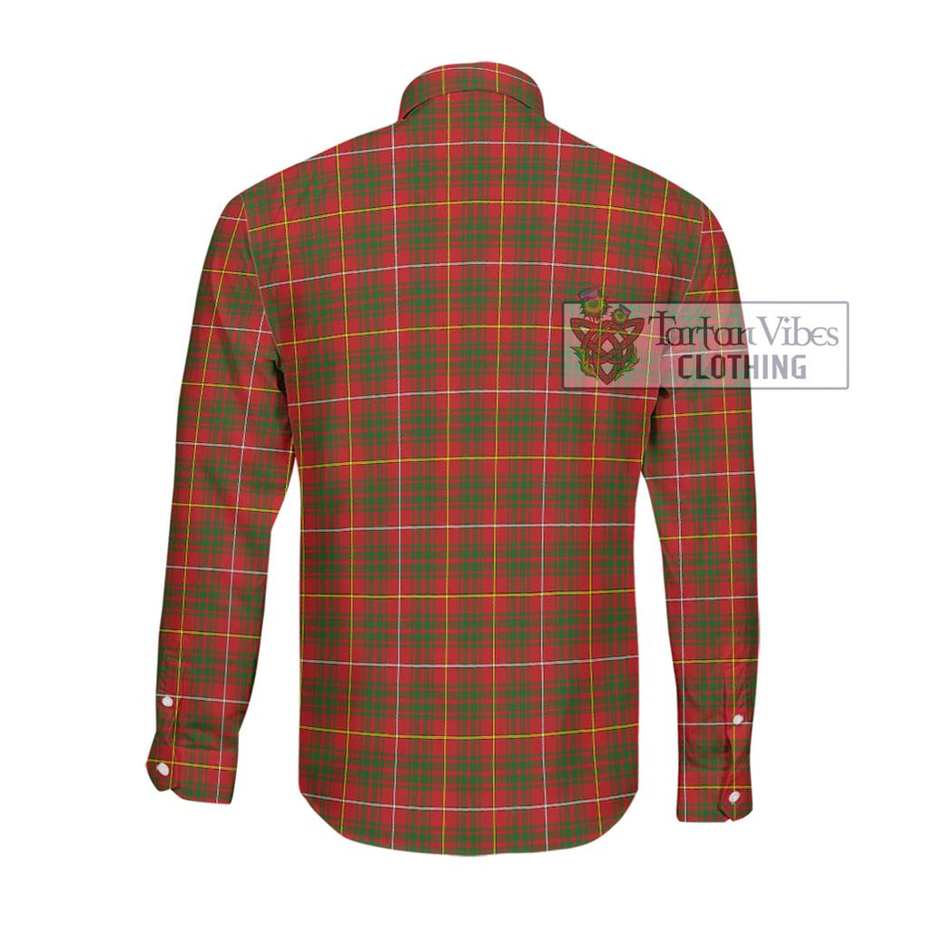 Bruce Modern Tartan Long Sleeve Button Shirt with Family Crest DNA In Me Style - Tartanvibesclothing Shop