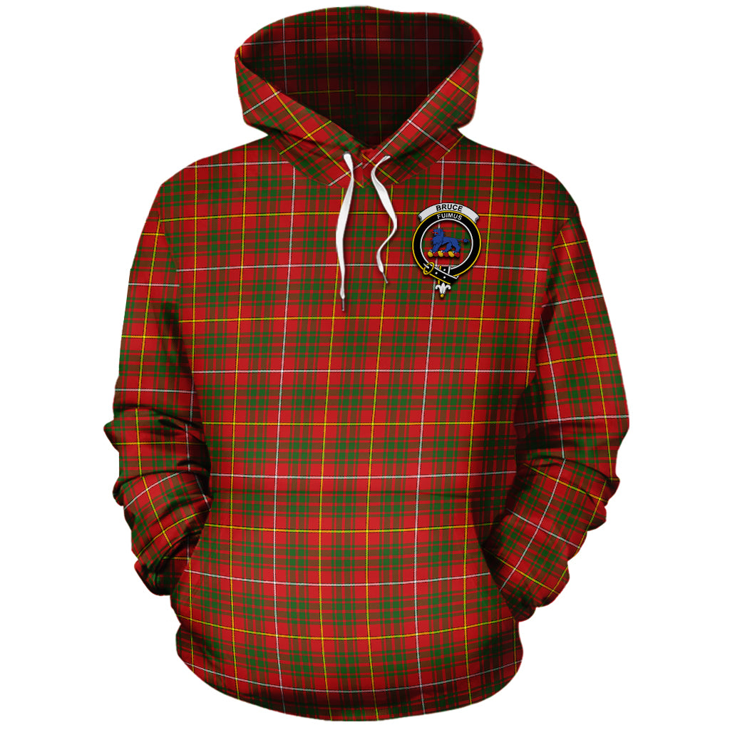 Bruce Modern Tartan Hoodie with Family Crest - Tartanvibesclothing