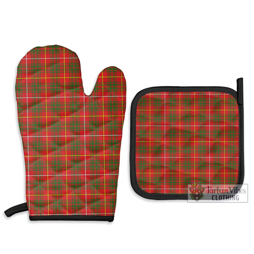 Bruce Modern Tartan Combo Oven Mitt & Pot-Holder Combo 1 Oven Mitt & 2 Pot-Holder Black - Tartan Vibes Clothing