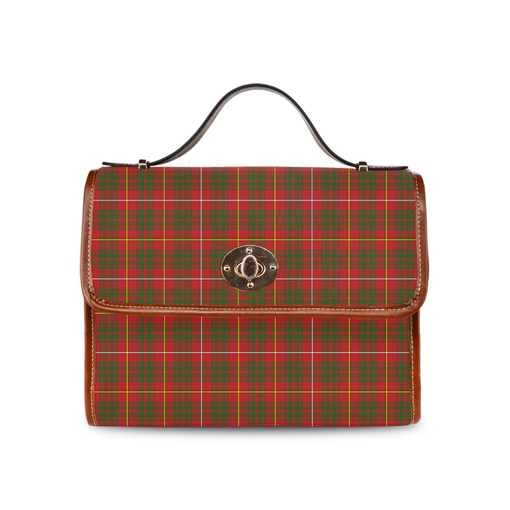 Bruce Modern Tartan Leather Strap Waterproof Canvas Bag - Tartanvibesclothing