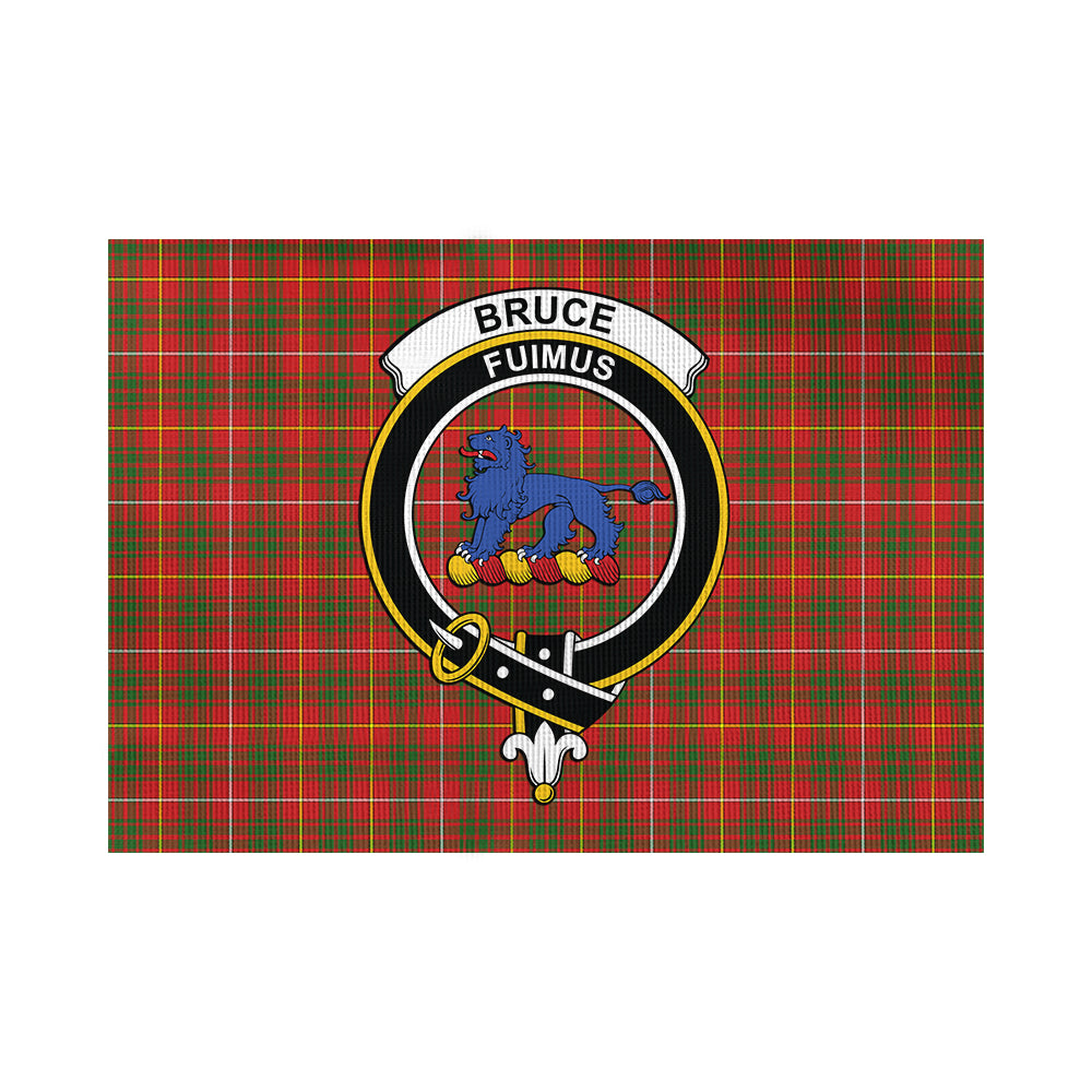 Bruce Modern Tartan Flag with Family Crest - Tartan Vibes Clothing