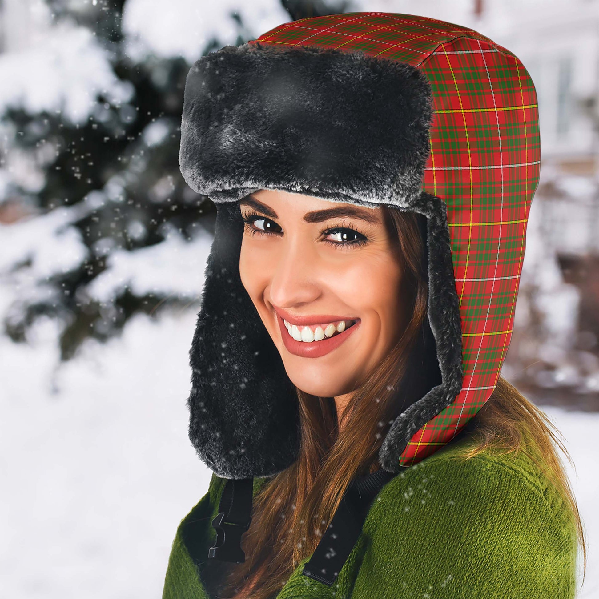 Bruce Modern Tartan Winter Trapper Hat - Tartanvibesclothing