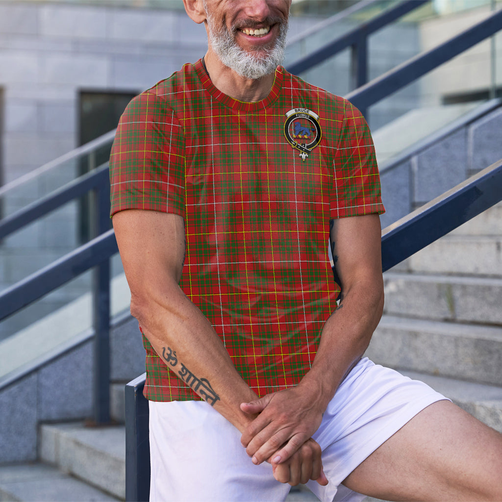 Bruce Modern Tartan T-Shirt with Family Crest - Tartan Vibes Clothing