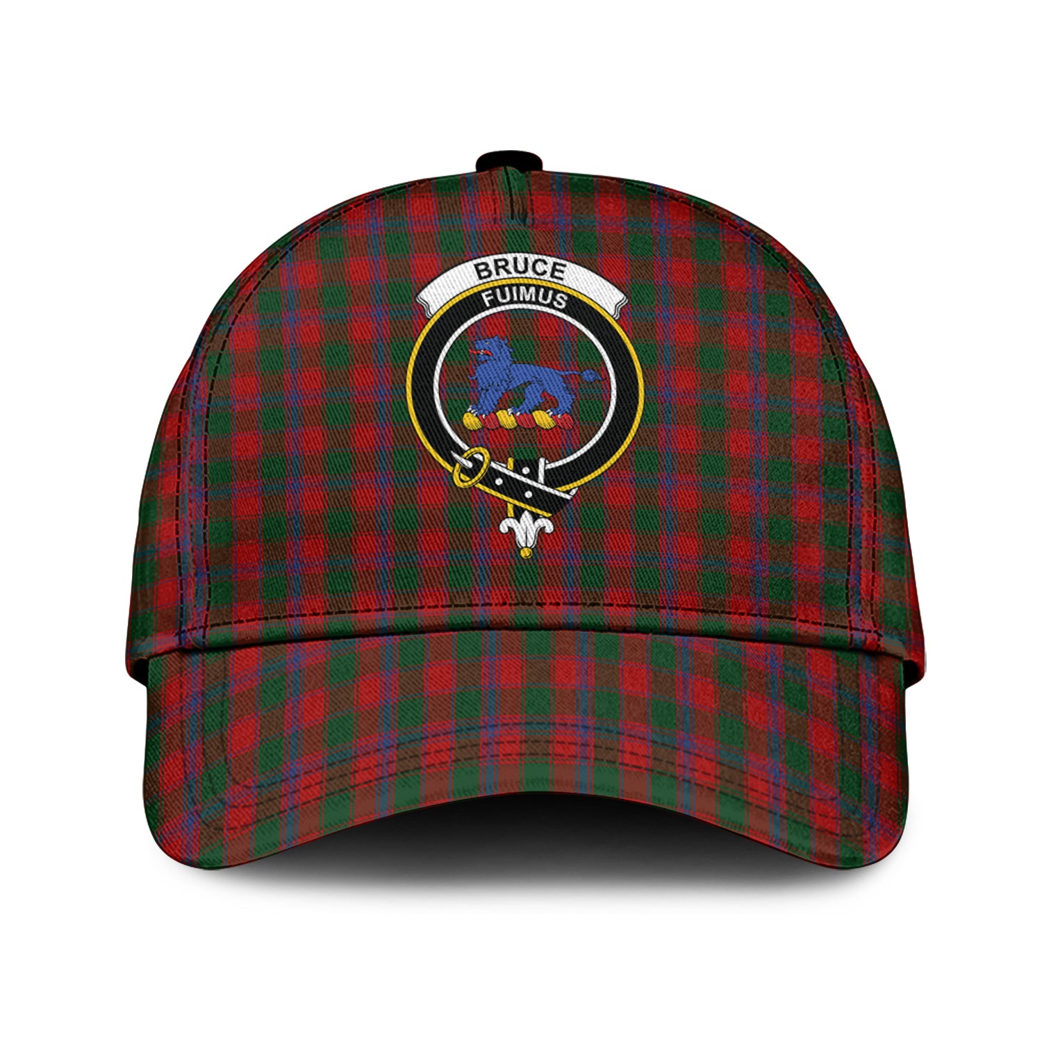 Bruce Old Tartan Classic Cap with Family Crest Classic Cap Universal Fit - Tartan Vibes Clothing