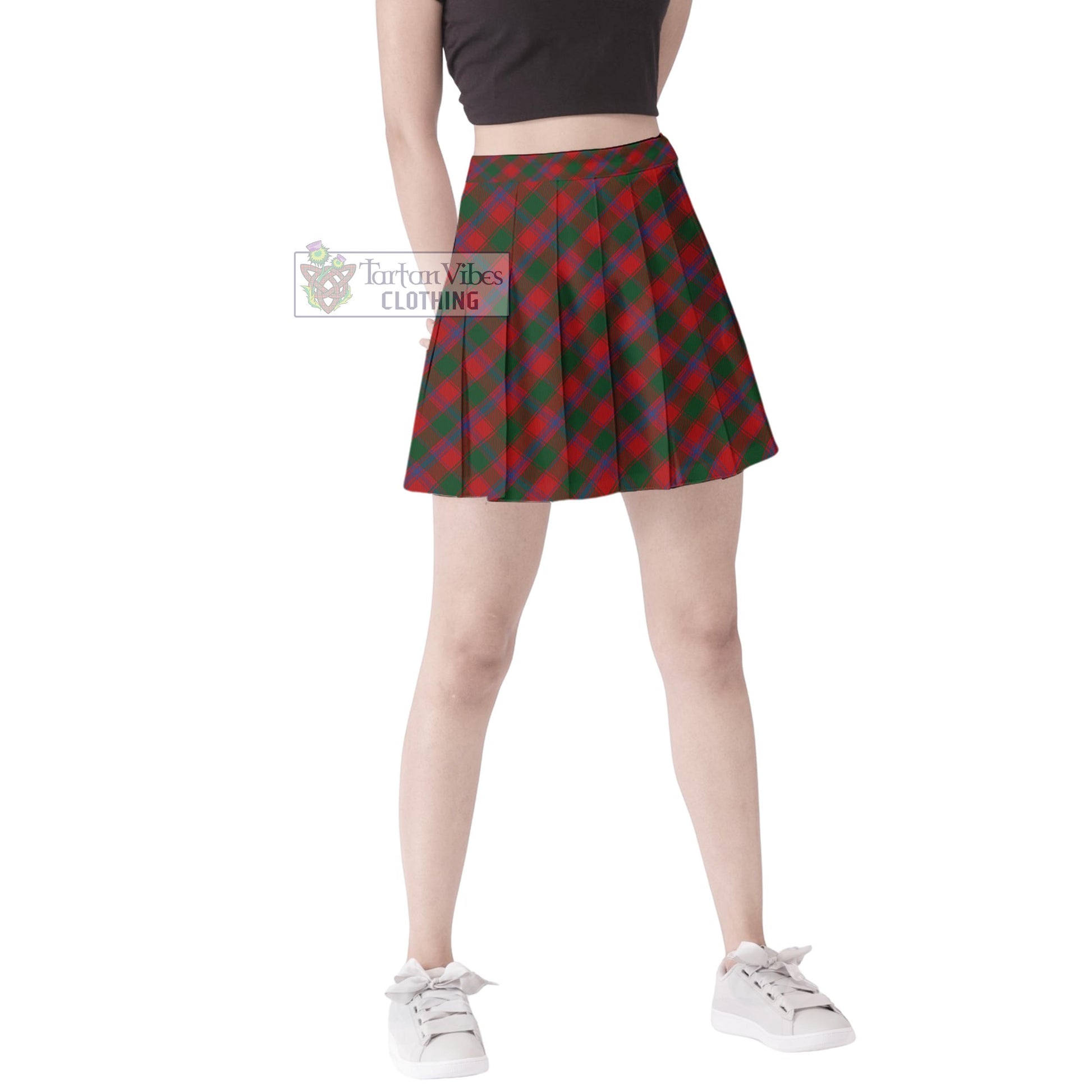 Tartan Vibes Clothing Bruce Old Tartan Women's Plated Mini Skirt