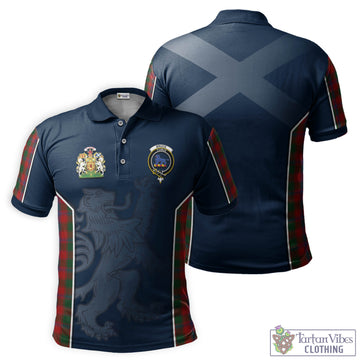 Bruce Old Tartan Men's Polo Shirt with Family Crest and Lion Rampant Vibes Sport Style