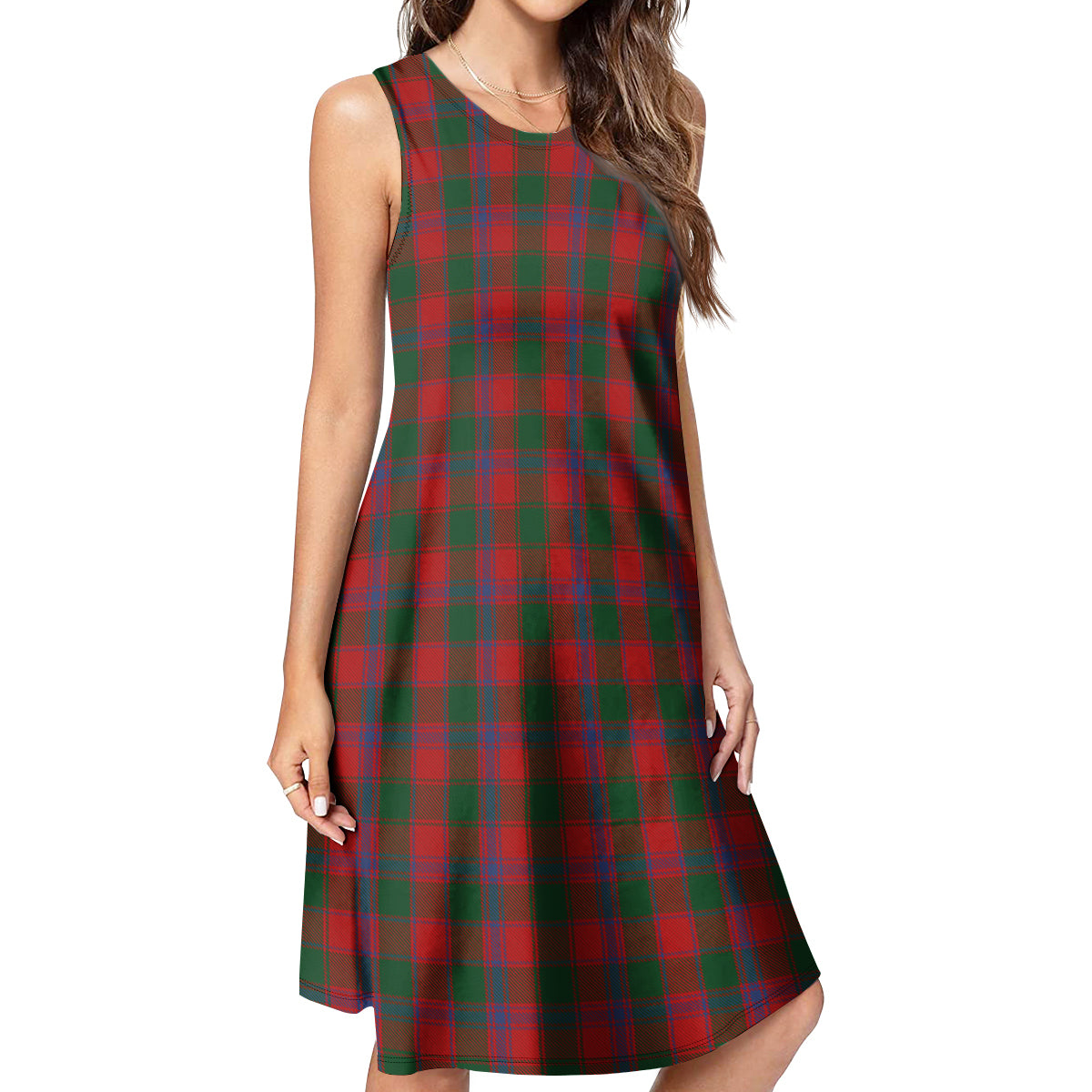 Bruce Old Tartan Womens Casual Dresses - Tartanvibesclothing